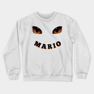 Font Name mario HALLOWEEN Crewneck Sweatshirt